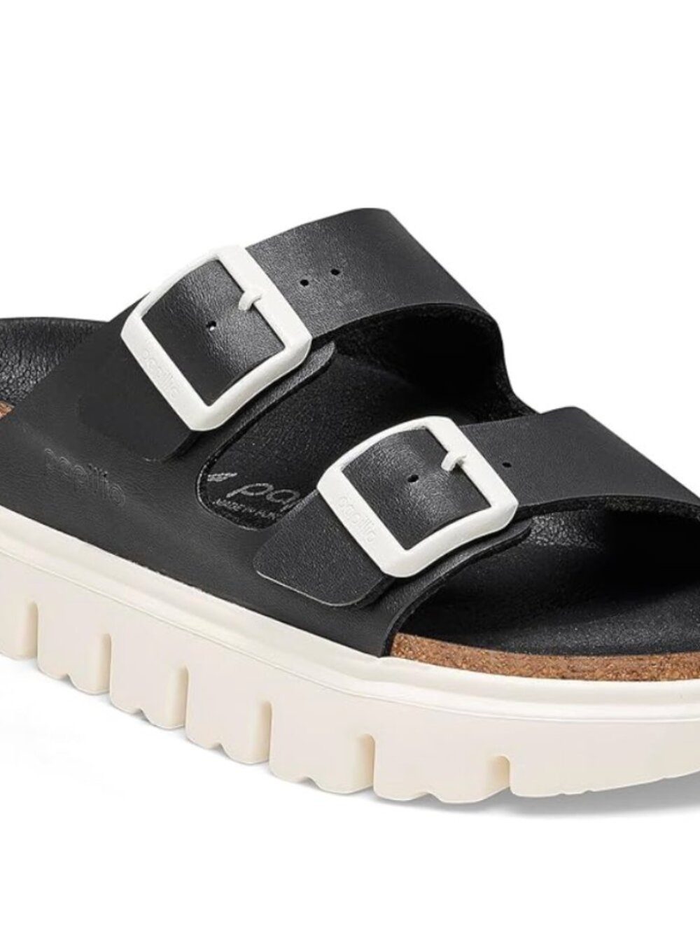 Papillio by Birkenstock Arizona Chunky Sandal (Women)  Black and White Size 11